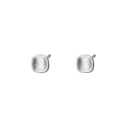 S999 Silver Square Studs – Sweet and Edgy Style Lightweight Luxury